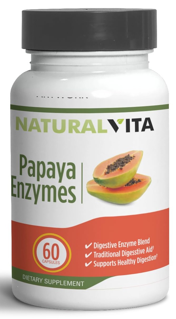 Generična naravna Vita Papaya Enzymes, Prebavna zdravljenje Aid z Enzyme Mešanica, Prehranska dopolnila, Hranite svoje drobovje z našo Papaya Enzyme Mešanica za prebavno harmonijo in dobro počutje.