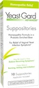 YeastGard Advanced Homeopatic Yeast Infection Vaginalne supozitorije - 10 count Box