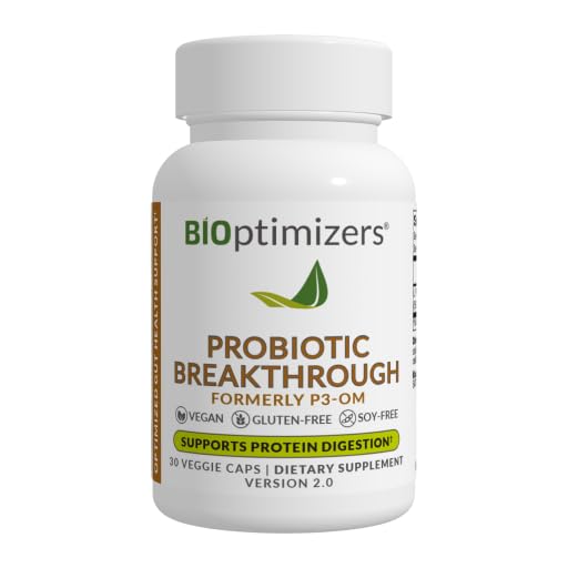 BIOptimizatorji Probiotični preboj – Lactobacillus Plantarum OM Probiotics & Prebiotics Health Supplement for Gut, Prebavna in Imunska podpora Probiotiki za ženske Starejši– 30 Veganske kapsule