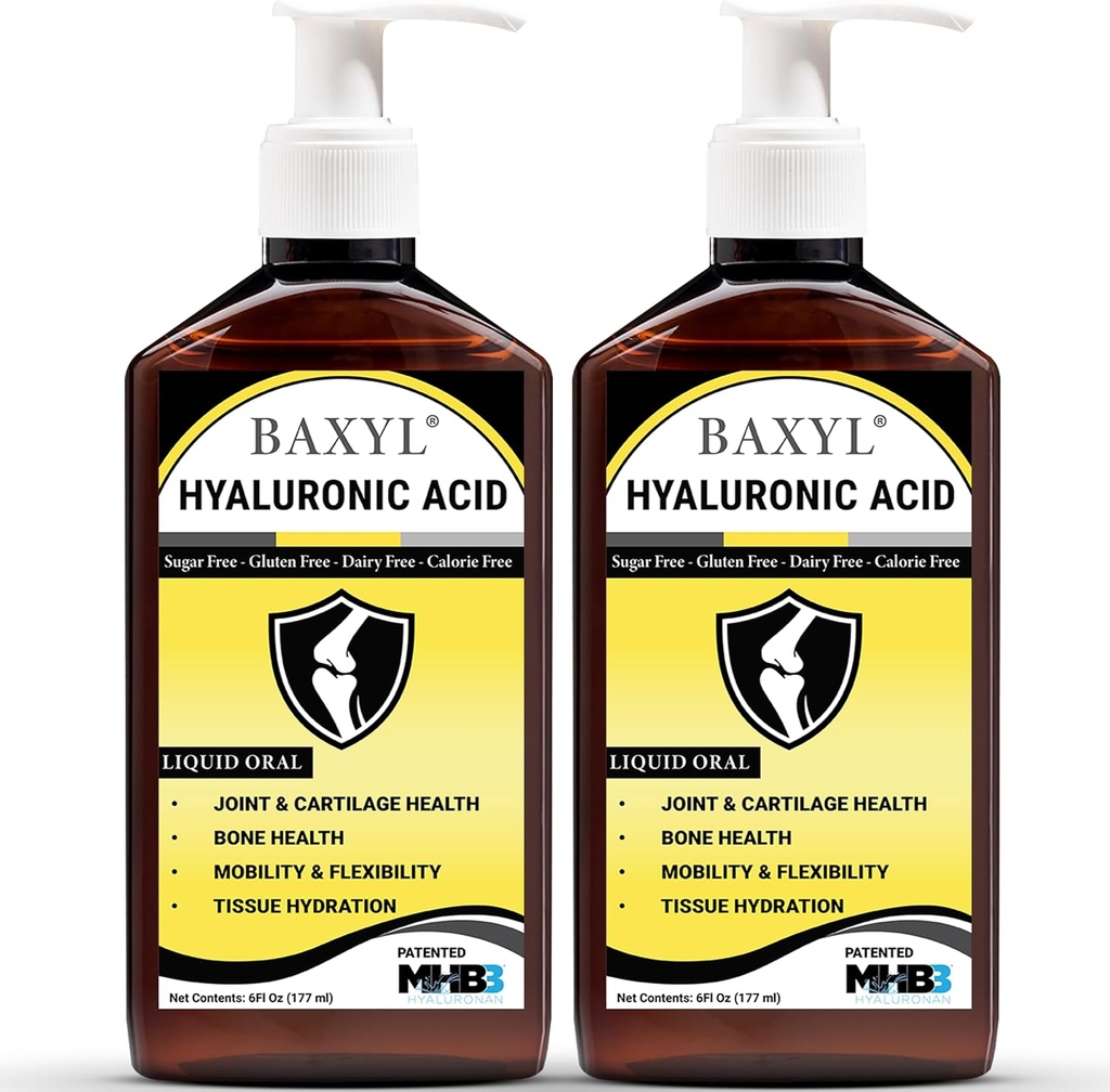 BAXYL Tekoča hialuronska kislina dodatek za skupno lajšanje - 6 oz. (paket z 2)