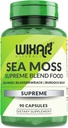 Kapsule organskega morskega mossa - Bladderwrack s koreninskimi kapsulami Burdock - irske tablete Seamoss - močnejši gel kot Sea Moss - Dr Sebi Inspired - Raw Sea Moss Powder - Irish Moss (90 Caps)