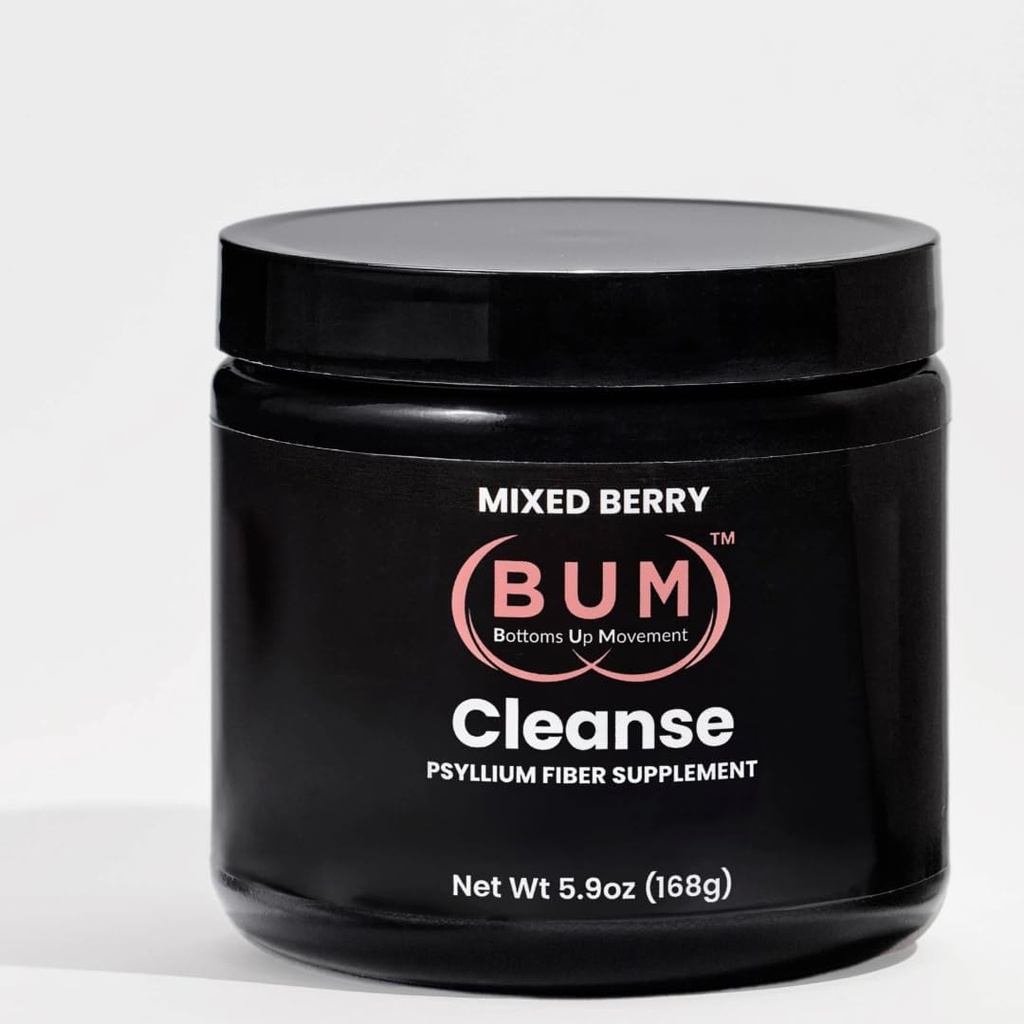 (Bum) Psyllium Husk Fiber Powder, Mešana jagodičja aromatizirana pijača s Stevia, Čiščenje kolonij za napihnjeno lajšanje in prebavnega zdravja, Dnevna topen fiber dodatek, Sladkor & Gluten Prost, Vegan, 30 Serving