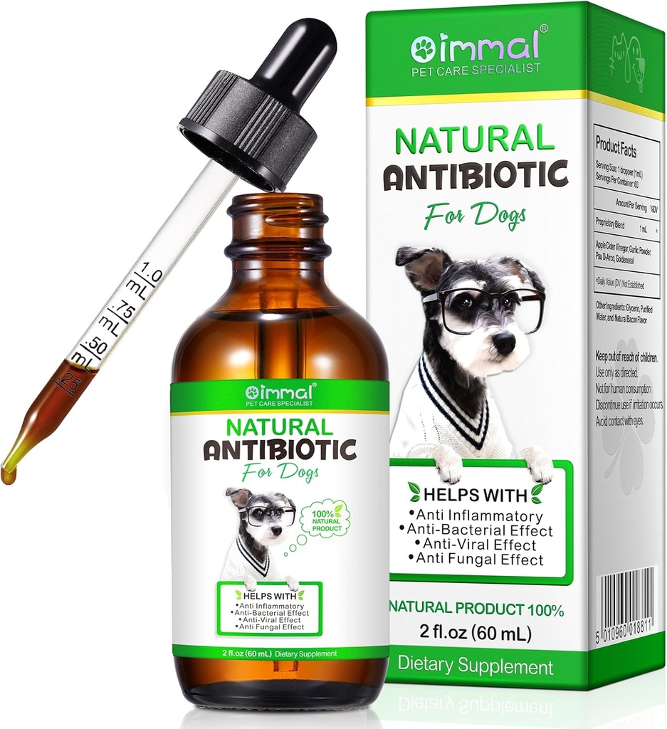 Generični antibiotiki za pse, pes Antibiotiki, Pasje zaloge Antibiotiki, Naravni pes Antibiotiki Podpira Alergija in srbečica Relief, Dog Multivitaminski za hišne živali-60ml / 2 Fl Oz