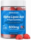 vrsta Alpha lipoična kislina Gumies - Nevropatija dopolnila - Vegan, sladkor brez, nizko kalorie 600 mg ALA dodatek - Pure ALA alfa lipoična kislina 600mg za antioksidant prehranska dopolnila
