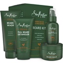 SheaMoistrure Beard-Care komplet za moške, vključuje pranje, balzam, olje, balzam, naravni karitejevo maslo in Maracuja olje, veliko darilo