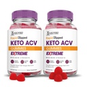 Upravičeni laboratoriji (2 Pack Rapid Ripped Keto ACV Gummies Extreme 2000MG Rapidripped Keto Gummies Apple Cider Vinegar Oblikovan z Granatni beet Juice v prahu B12 Vegan Non GSO 120 Gummies