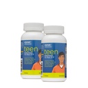 GNC Mejniki Teen Multivitaminski za fante 12-17, Twin Pack, 120 Kapleti na steklenico, Podpira proizvodnjo energije in mišične funkcije