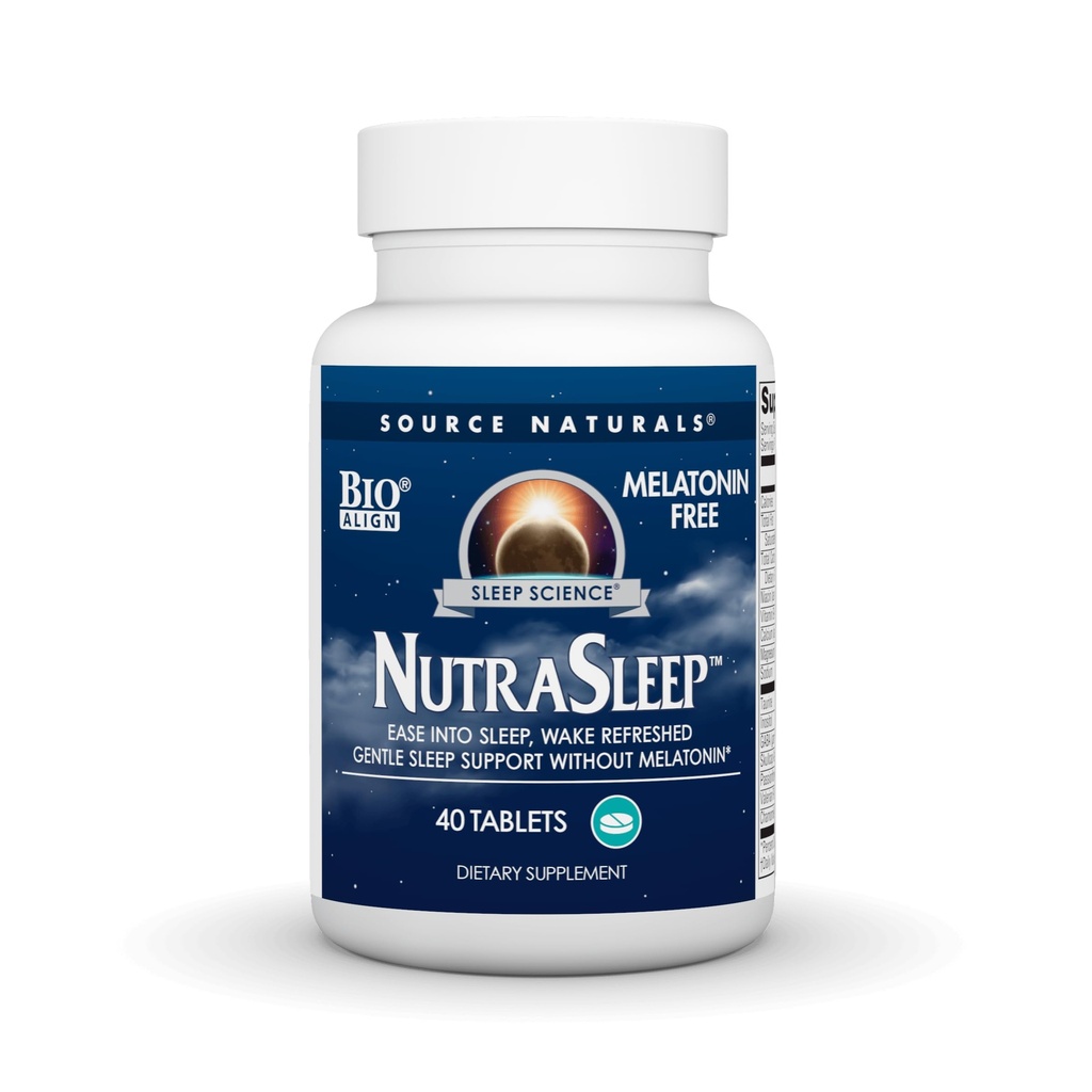Vir Naturals NutraSleep, Melatonin-free Multi-Nutrient & Herb Complex, Vegetarijanska formula za podporo sprostitve - 40 tablet