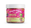 Vitamin Prijatelji - Vegan multivitamin & železo za otroke - Dnevna prehranska podpora Gumies w/Ferrous Fumarate B-kompleks, Vitamin C, cink, Biotin - Body Function & Anemy - Jawberry Jam(60 Day Supply)