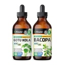 BIO KRAUTER Gotu Kola Tinktura 4 Fl. Oz. & Bacopa Tinktura 4 Fl. Oz.