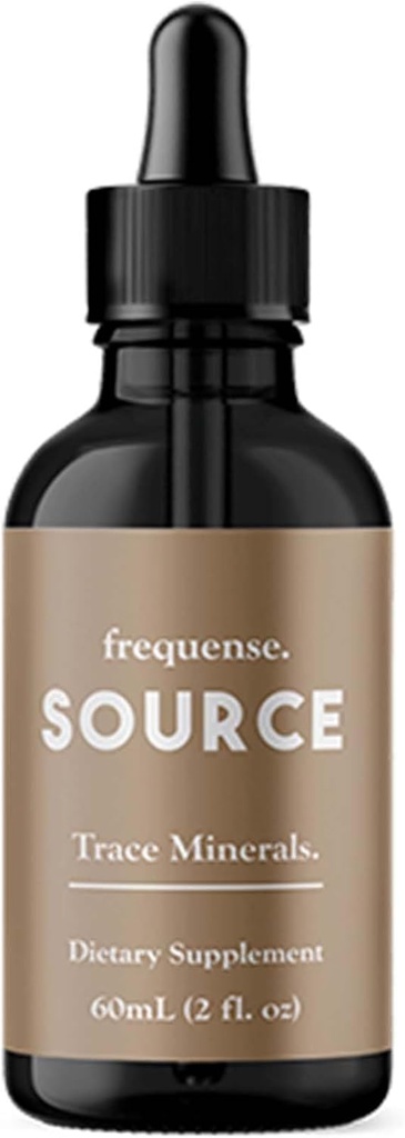 FREQUENSE - Source Trace Minerals - Fulvic Mineral Powder for Bone Health, Nutrient Absorpcija, Podpora koži, Gut Health & Elektrolitis - 60 ml