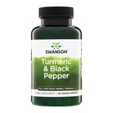 Swanson Premium- Kurkuma in črni poper - antioksidant, digestion in skupni podpora - 90 Veg Caps (2 paket)