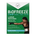Biofreeze Velika bolečina Relief obliži, Mentol bolečine obliži za spodnji hrbet, vratu, kolena, & ramena, Udobno in prilagodljivo tkanine ostane v mestu, FSA upravičen, 5 ct