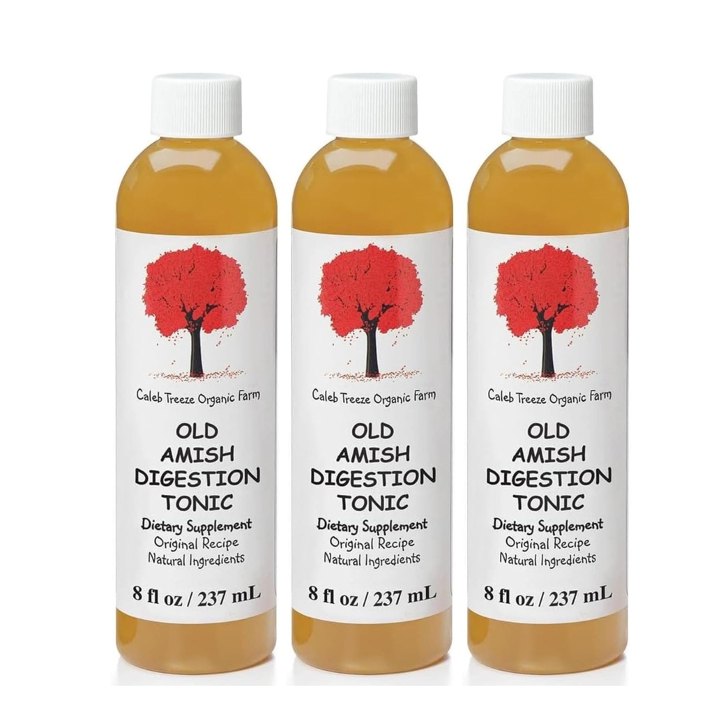 Caleb Treeze Old Amish Digestion Tonic (prej: Zaustavi kisel refluks) 8 oz (Pack of 3)
