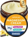 Venture Pal Magnezij losjon, Topical Magnezij krema za spanje, noge Cramps & bolečine, mišice sprostitev, miren, vlažilni dodatek s kokosovim oljem, karitejevo maslo in hialuronska kislina, varno za otroke