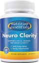 Nutrition Essentials Nootropic Brain Support Supplement + Probiotiki za ženske in moške z encimom laktaze