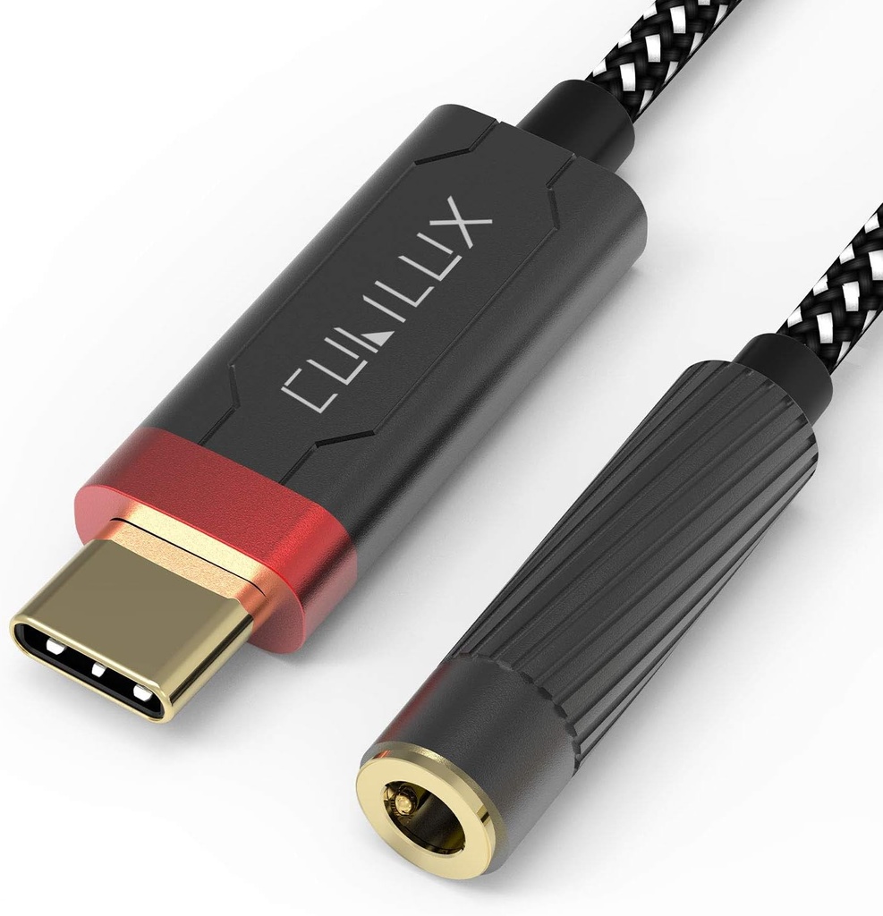 Cubilux HiFi USB C slušalke Ojačevalec z ESS9118EC DAC, USB C do 3.5mm Audio Adapter za iPhone 15+/15, iPhone 15 Pro Max, iPhone 16/16Pro, Samsung S24/S23/S22 Tab S9/S8/S7, Pixel 8/7/6 Pro Več