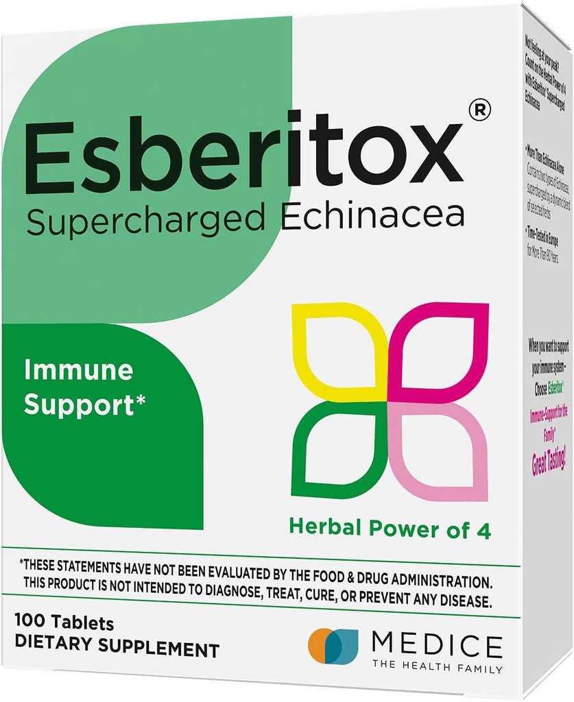 Super napolnjeni Echinacea – 100 tablet – Imunska podpora Zeliščni dodatek z Wild Indigo Root & Purple Coneflower – klinično testiran – Izdelano v Nemčiji