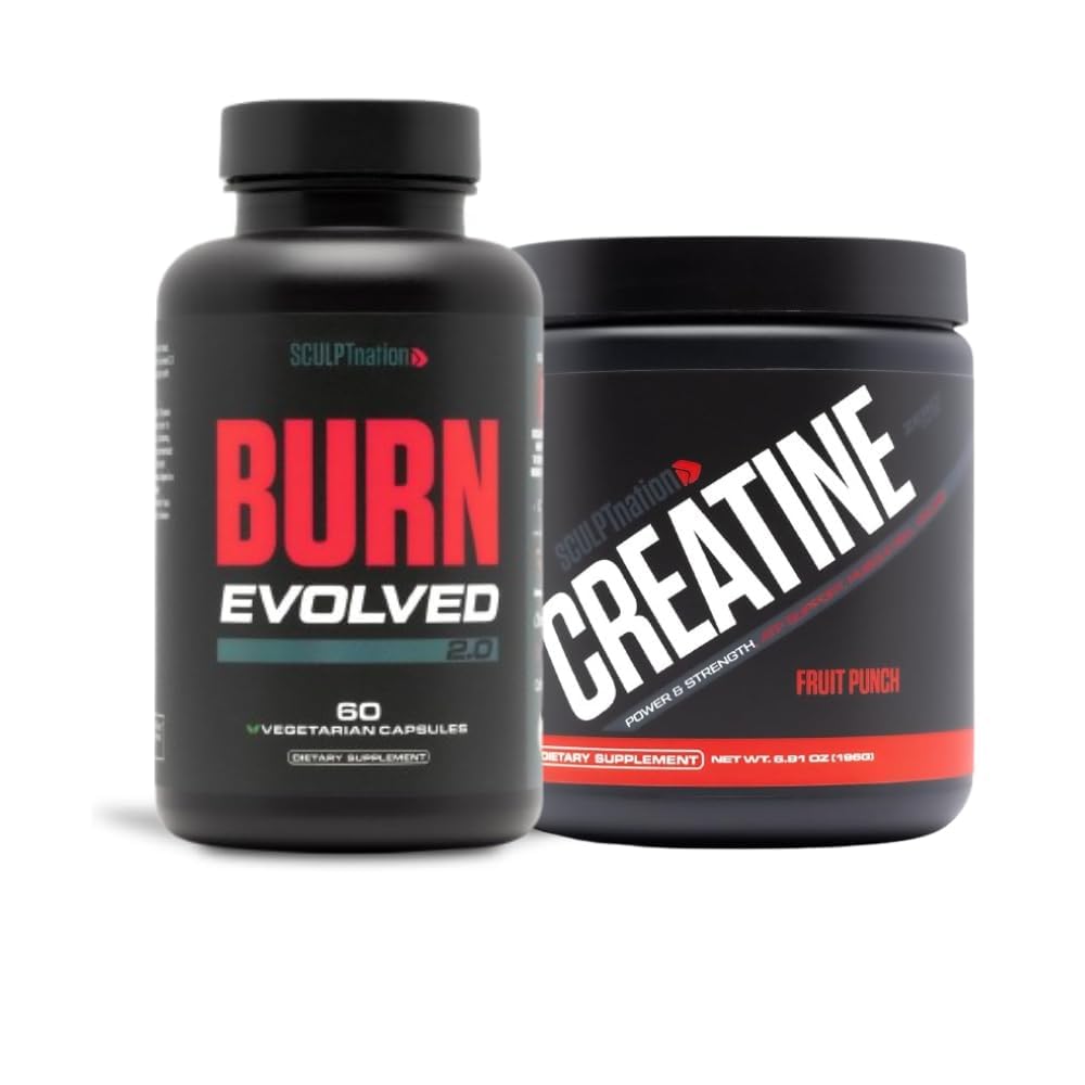 Sculpt Nation by V Shred Burn Evolved 2.0 in Premium Kreatin sadje Punch Powder paket