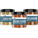 Elementi, rojeni po zemlji Cayenne Pepper, Ceylon Cinnamon & Ginger Root Bundle (200 kapsul vsak), čisti in nerazredčeni, brez dodatkov
