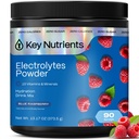 KLJUČNI HRANILCI Multivitaminski elektroliti v prahu brez sladkorja - Sweet Blue Raspberry Elektrolit v prahu - vzdržljivost in energijska dopolnila - Hidracija v prahu - Brez kalorij - 90 Servisi - Made in USA