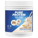 Čisti proteini v prahu, sirotka, visoke beljakovine, nizek sladkor, brez glutena, vanilija krema, 1 lb