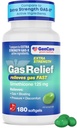 GenCare - Extra Strength Gas Relief Simeticone 125mg (180 Softgels) Največja moč proti plinskim tabletam za blaženje, pritisk in nelagodje - Primerjajte z Generic Extra Močan plin X