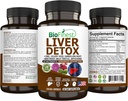 BioFinest Jetra Detox dodatek - 22 Nutrients Mleko Thistle Artichoke Celery Seed Chanca Piedra Beet Root Dandelion Ingver - Alkohol Čista energija Presnovna snov (120 Veg. Kapsule)