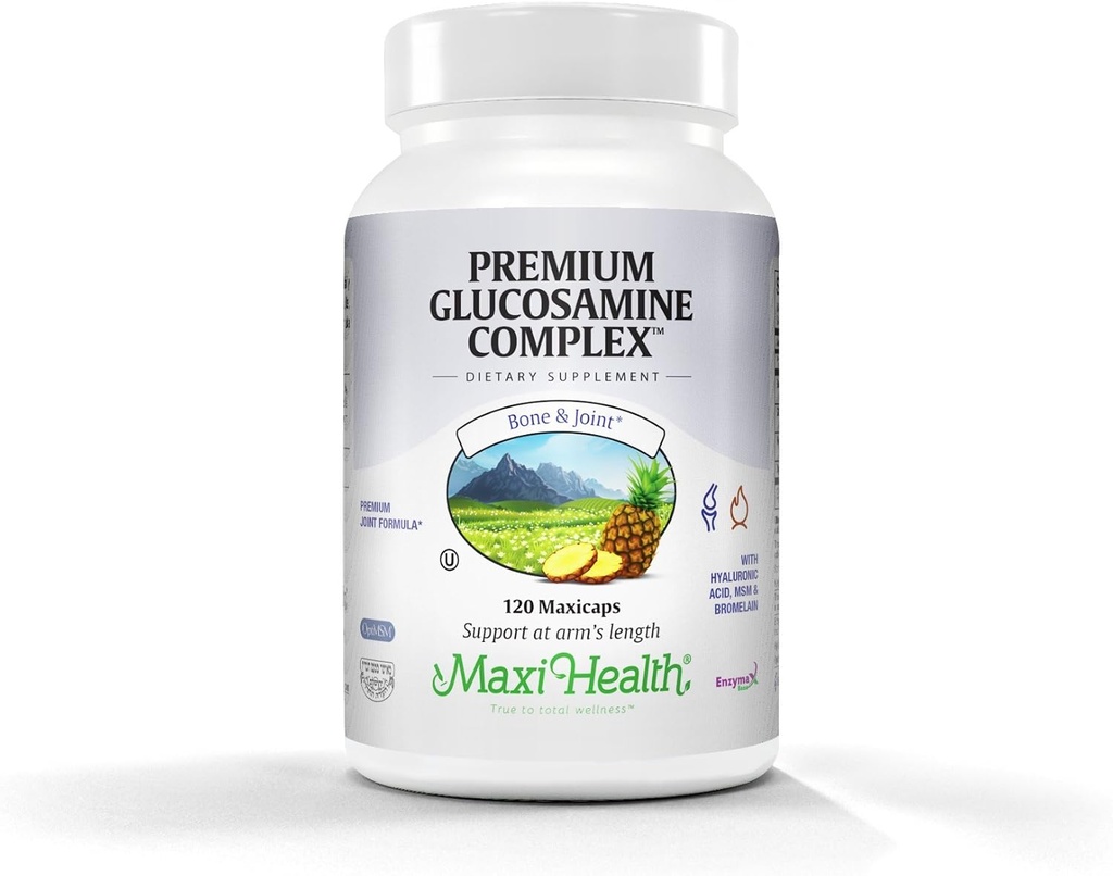 Maxi Health Premium Glukozamin Complex Skupna Formula z MSM, 120 Count