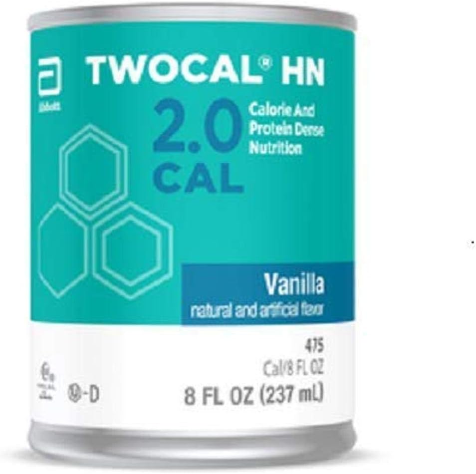 Twocal HN Calorie in protein Dense Nutrition, pripravljen za uporabo, Vanilla, 8-ounce pločevinke (paket 24)