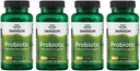 Swanson Probiotic za digestiv GI Tract Imunska podpora Potniki Podpora 20 milijard CFU s prebiotično FOS 60 Veggie kapsule (4 pakiranja)