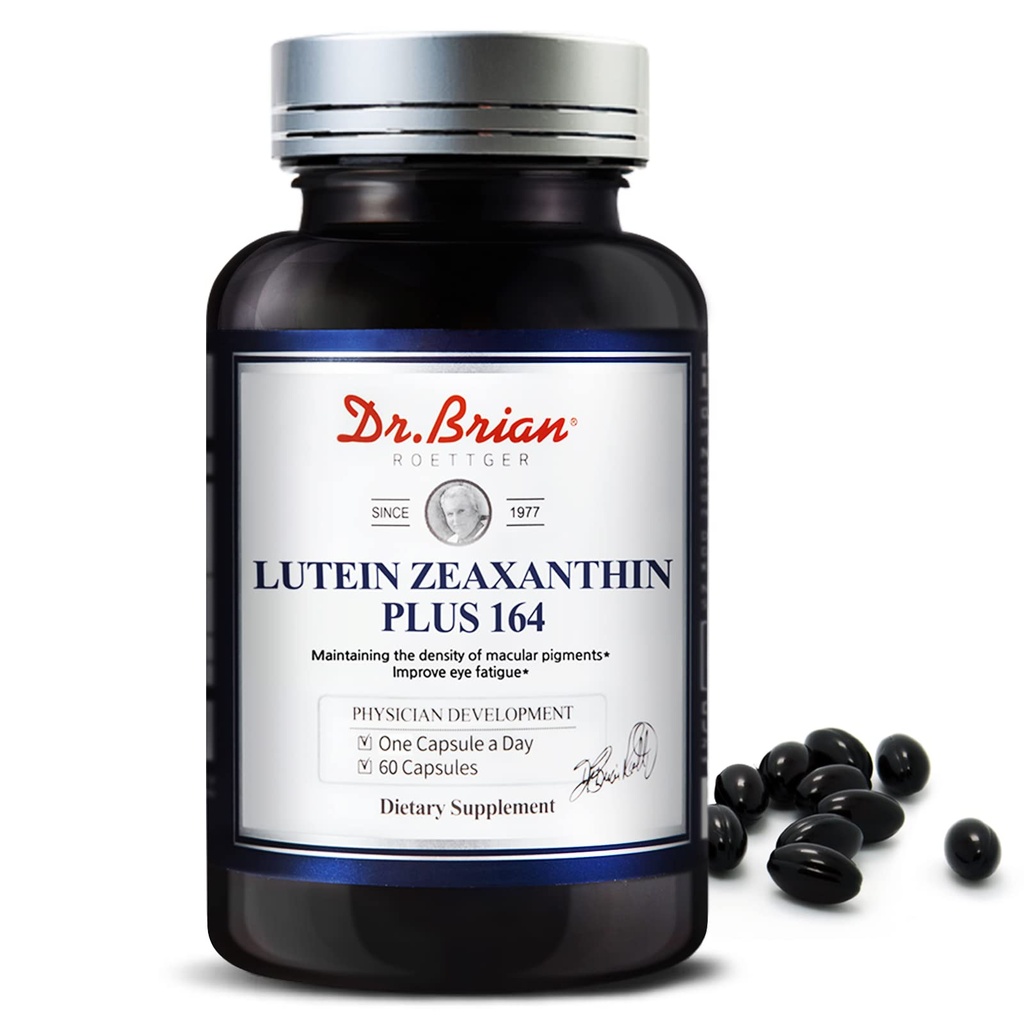 Dr. Brian Lutein in Zeaksantin dopolnila, Eye Vitamini Makularna degeneracija dopolnila Non-GMO, Gluten prost za suhe oči vid zdravje, 60 kapsule