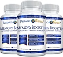 Raziskave Preverjen spomin Pospeševalec - Nootropic Supplement - Izboljšati kognicijo in spomin - Levji Mane, Ginkgo Biloba, BioPerin - 3 Mesec dobave - Non-GMO - Izdelano v ZDA