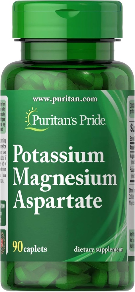 Puritan's Pride Kalijev magnezijev aspartat-90 Kapleti