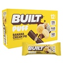 Zgrajena bar, Puff Protein Bars, Banana Cream Pie Puff, 17g beljakovinski prigrizki, On-The-Go Bars, samo 140 kalorij, 6g sladkorja, Collagen, Gluten Free, 12 Število