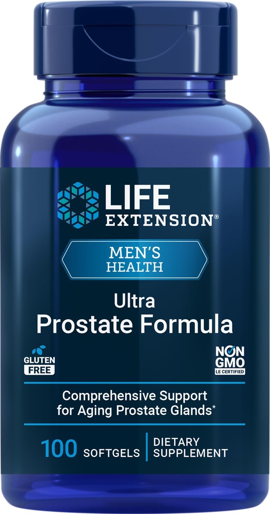 Life Extension Ultra Prostate Formula, 100 Softgels, Naravni dodatek za moške