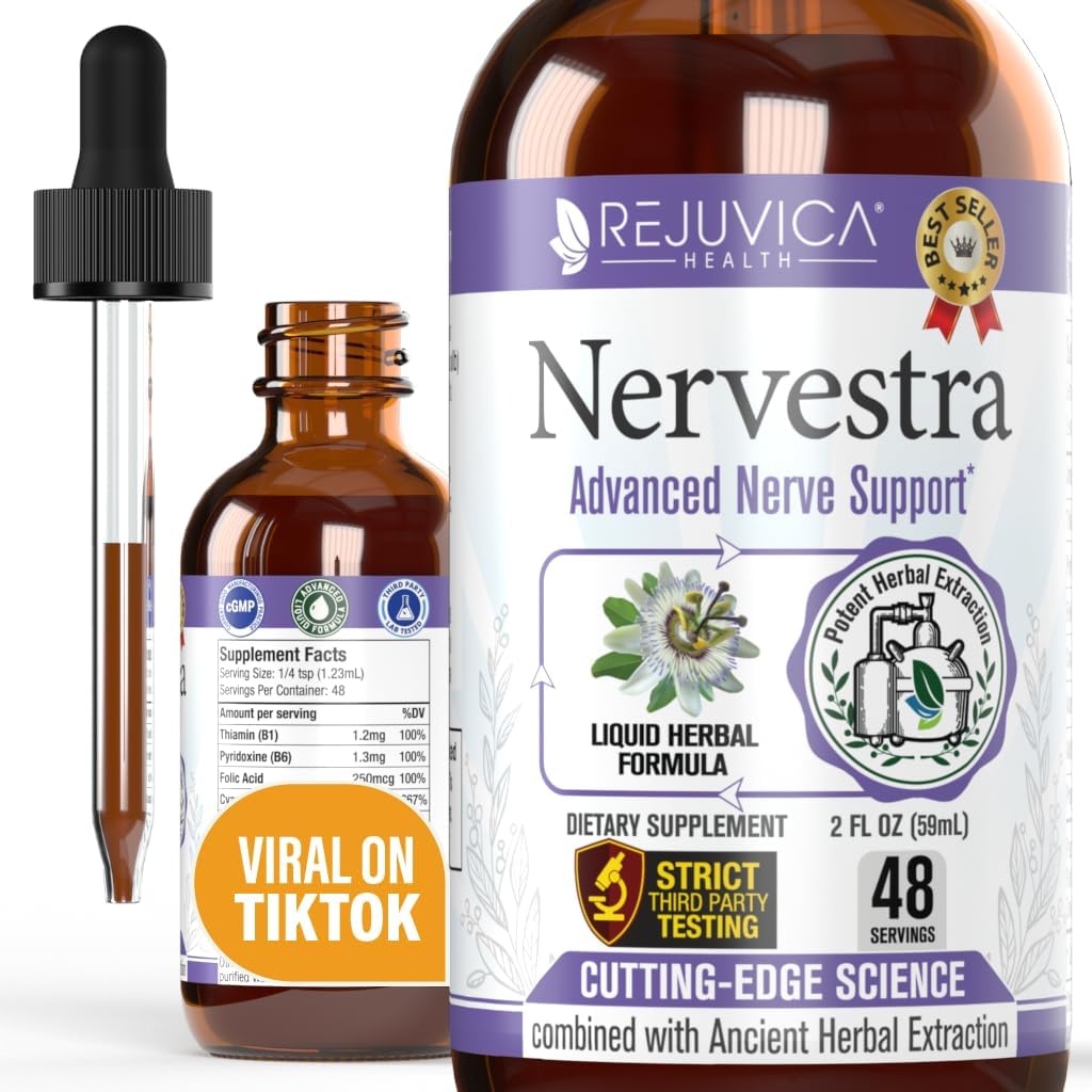 Nervestra - Živčno zdravje, z alfa lipoična kislina, Bolster živec Zdravje in podpora Zdravje živcev Funkcija - Alfa lipoična kislina, Vitamin B6, Bela Willow Bark Turmeric Pasijonka & več!