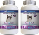 mačji očesni dodatek - Mačke Eye Health Complex - Napredna Formula za oči Sight - Imune Boost - borovnica za mačke - 2 steklenici (120 tablet)