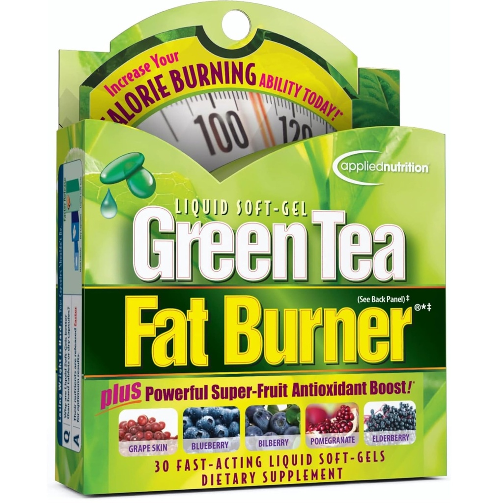 Uporabljena prehrana Zelena čaj Fat Burner - 30 tekoči soft-Gels