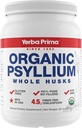 Yerba Prima Organic Psyllium Cele Husks Cleanser Colon - 20 oz - Naravna dnevna prehrana Fiber dodatek 20oz, Cleanser kolonije, Rednost & Detox podporo za čiščenje, Gluten brezplačno, Non GSO, Vegan