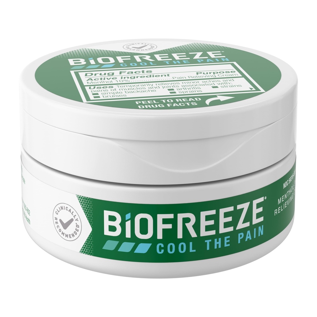 Biološko zamrzovanje Pain Relief Cream za koleno, vratu, Hip, Joint, ramena, & Enostavno Backache, Artritis Pain Reliever, Rane Muscle Relief, Cooling Mentol Pain Cream, 3 Oz