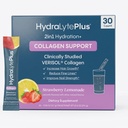 Hydralyte Verisol Collagen Packets z elektroliti, Hydration Packets s kolagenom za ženske in moške, Elektrolites Powder s kolagenom za potovanja in dnevno hidracijo z vitaminom C (30 Count)