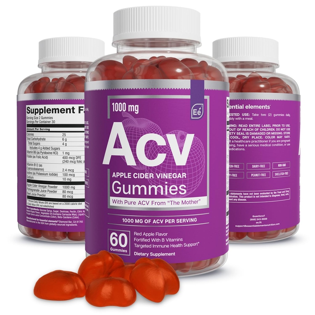 Essential Elements Apple Cider kis iz mati - 60 Count (3 paket)