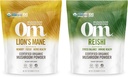 OM MUSHROOM SUPERFOOD 7.05oz Bundle, Lion's Mane & Reishi Organic Mushroom Powder, 200 Servings