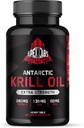 Antarktično olje krila 1000 mg z Omega-3s EPA, DHA, Astaksantin in fosfolipidi 60 Softgels