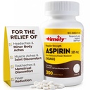 Time-CAP LABS, INC. Pravočasno 300 Število Redna moč Aspirin 325mg za odrasle - V primerjavi z Bayer - Obložena redna moč Aspirin tablete - Bolečina Reliever za manjše bolečine in bolečine - Made v ZDA