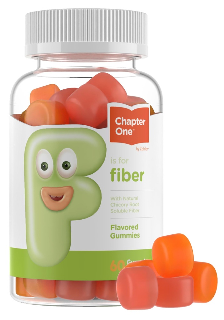 Zahler - Fiber Gummies za odrasle in otroke (60 Count) Certified Kosher odrasli in otroci Fiber Gummy Chews za digestion podporo, zdravo regularnost in splošno zdravje - Žvečljive otroške Fiber dopolnila