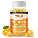 Magnezij Glycinate Gumies 1000mg - Brez sladkorja Magnezij Kalij dodatek z vitaminom D, B6, CoQ10 za mirno Mood in podporo za spanje - 60 Orange Gumies
