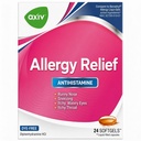 AXIV Alergija Relief Softgels, Antihistaminika Medicine & Cold Symptom Relief, Dye-free Tekoči geli, 25 mg Difenhidramin HCl, Runny Nose, Sneesing, 24 Število (24 Softgels)