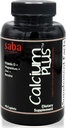 Saba Calcium Plus - kostna moč - kalcij, magnezij, kalij, vitamin D, cink, betain - GSO, soja, gluten brez sestavin - celotna prehranska dopolnila za zdravje kosti, imuno - 90 Kapleti